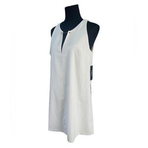 NWT Lulu’s Near or Bar Shift Dress Ivory Sleeveless Women’s. Sz Medium